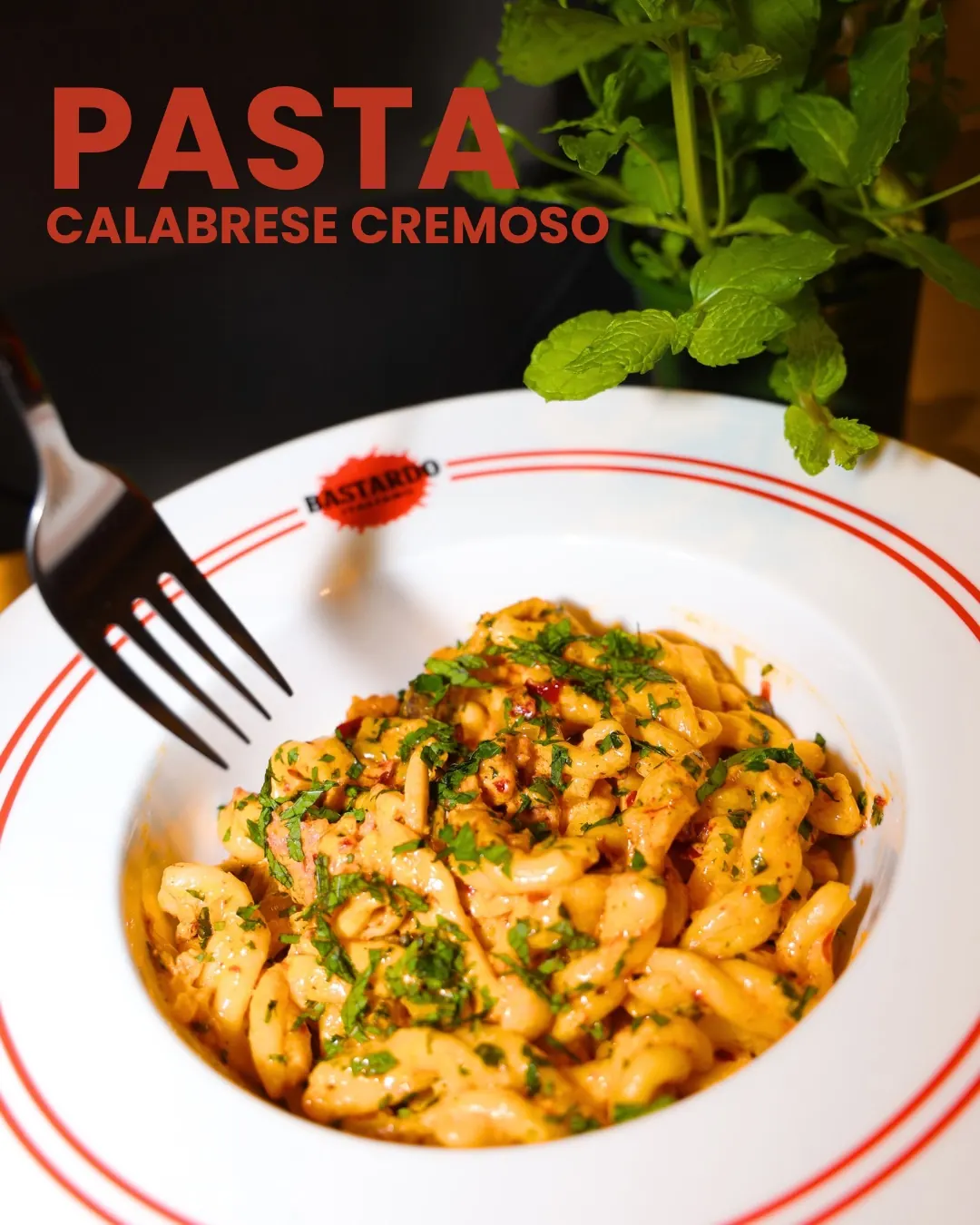 Plakat pasty calabrese cremoso