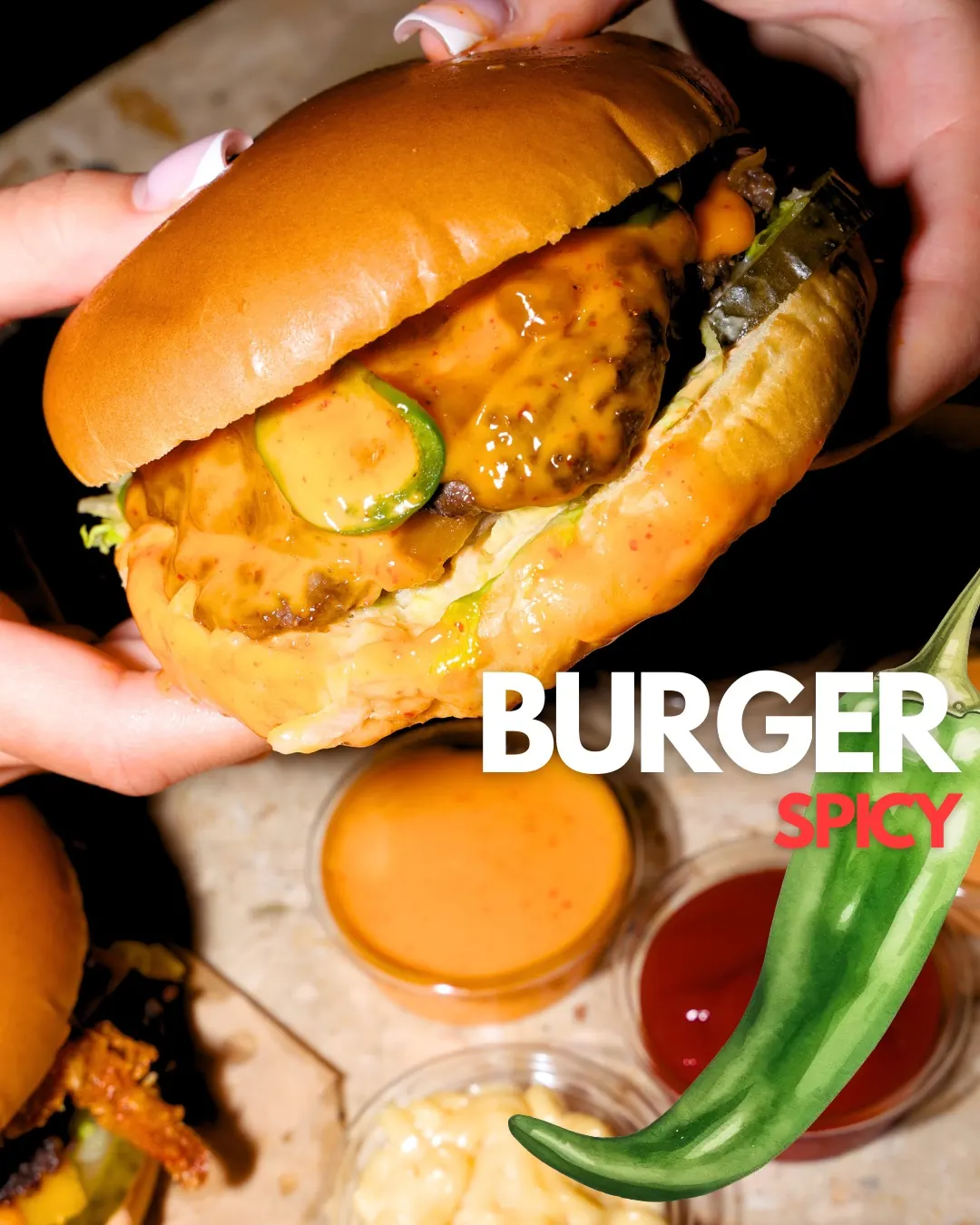 Ostre burgery z papryczkami chili